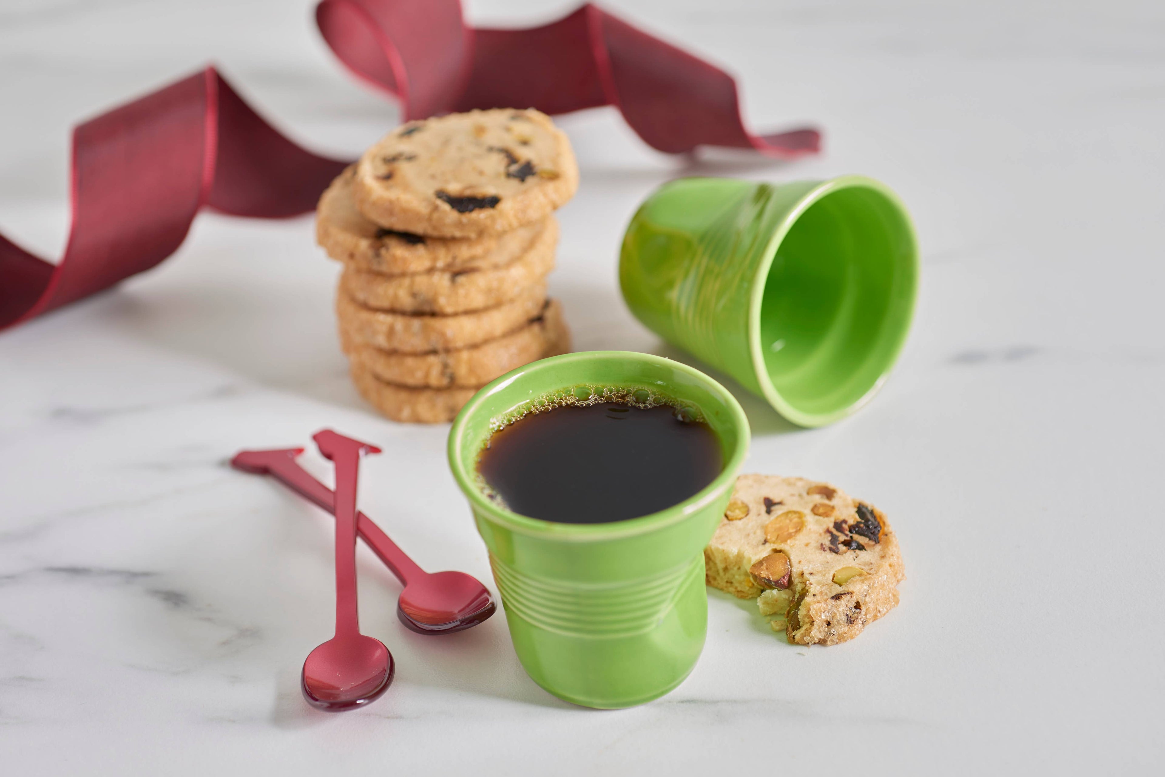 Pistachio Cherry Sable Cookies by Lark Fine Foods