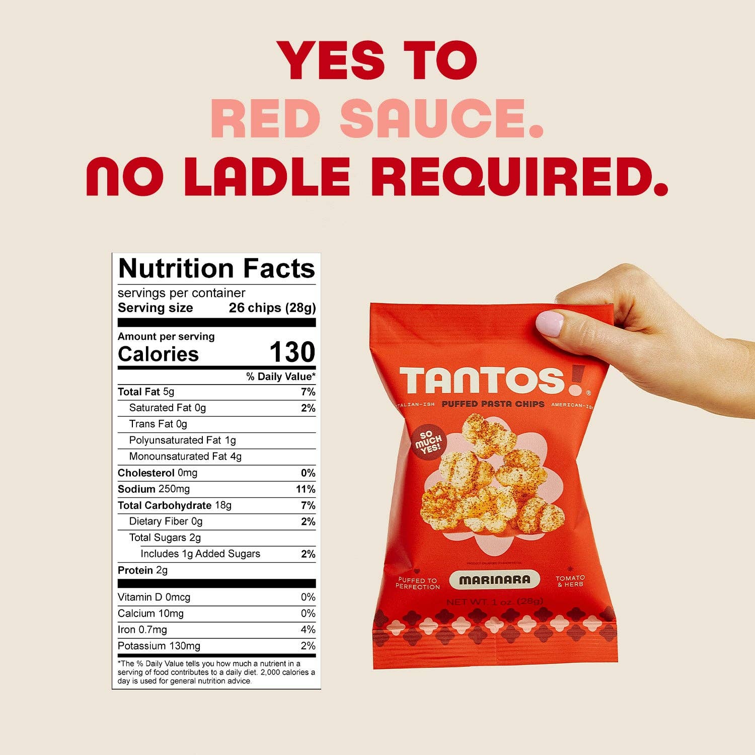 Marinara Pasta Chips by Tantos