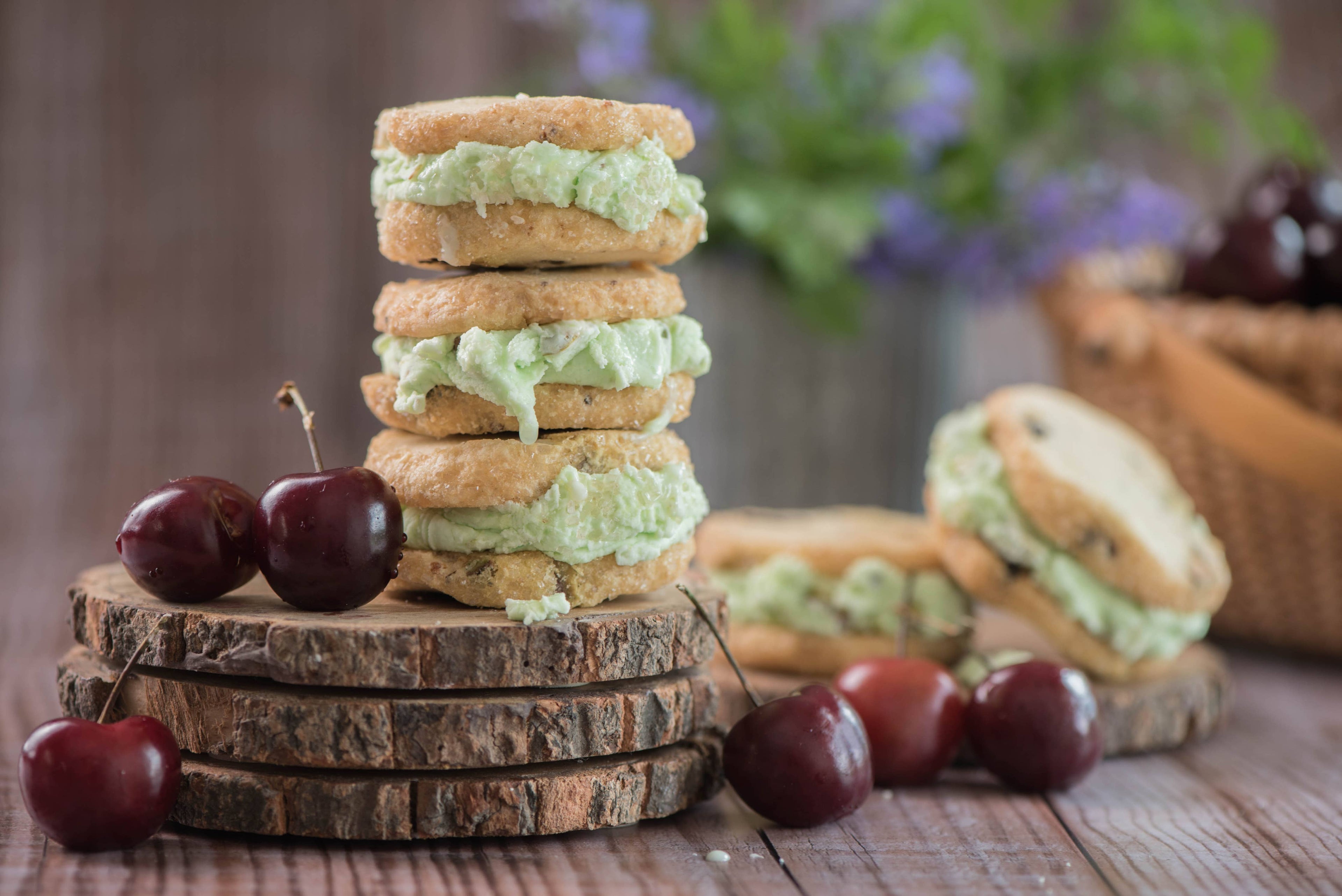 Pistachio Cherry Sable Cookies by Lark Fine Foods
