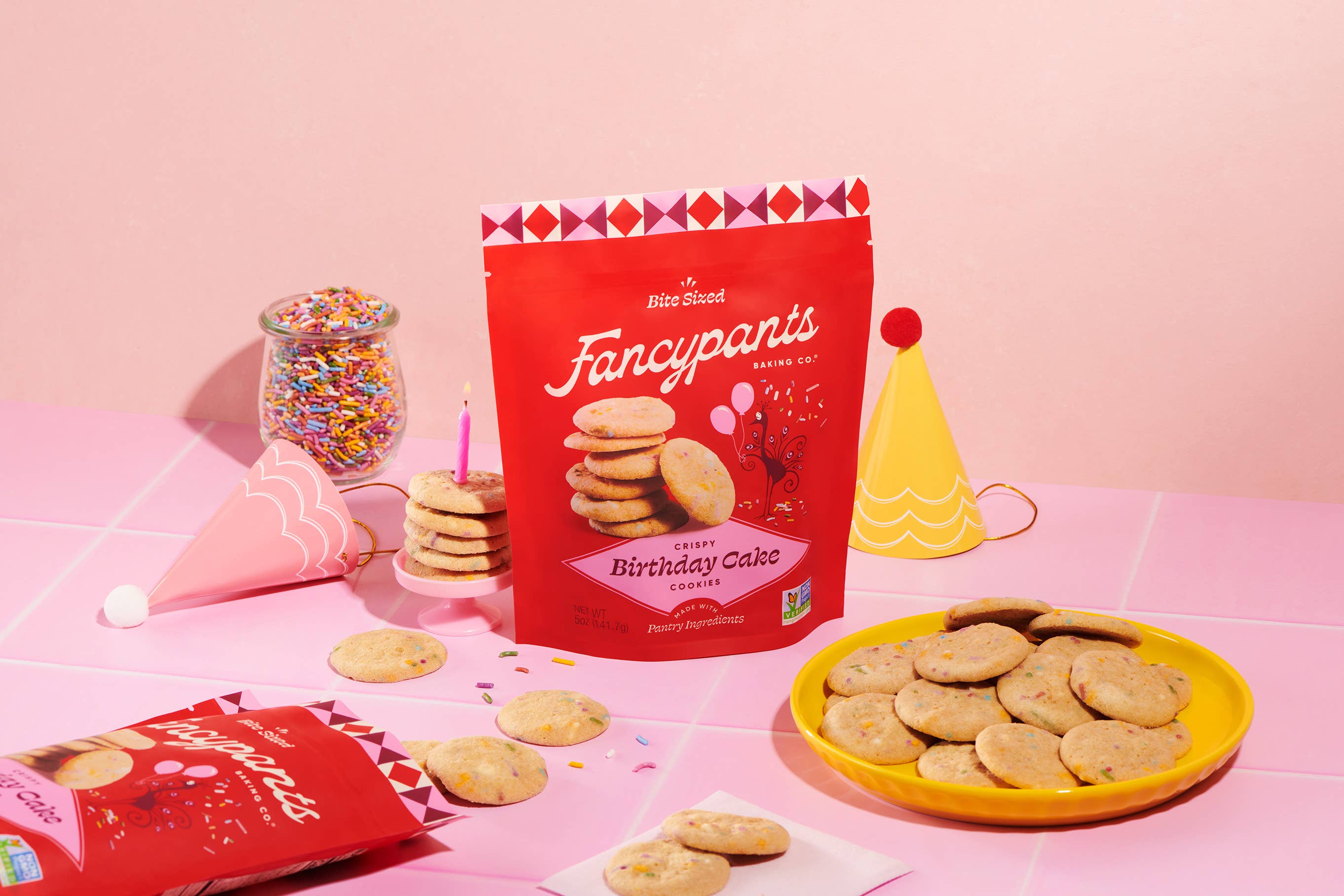 Birthday Cake Mini Cookies by Fancypants Baking Co.