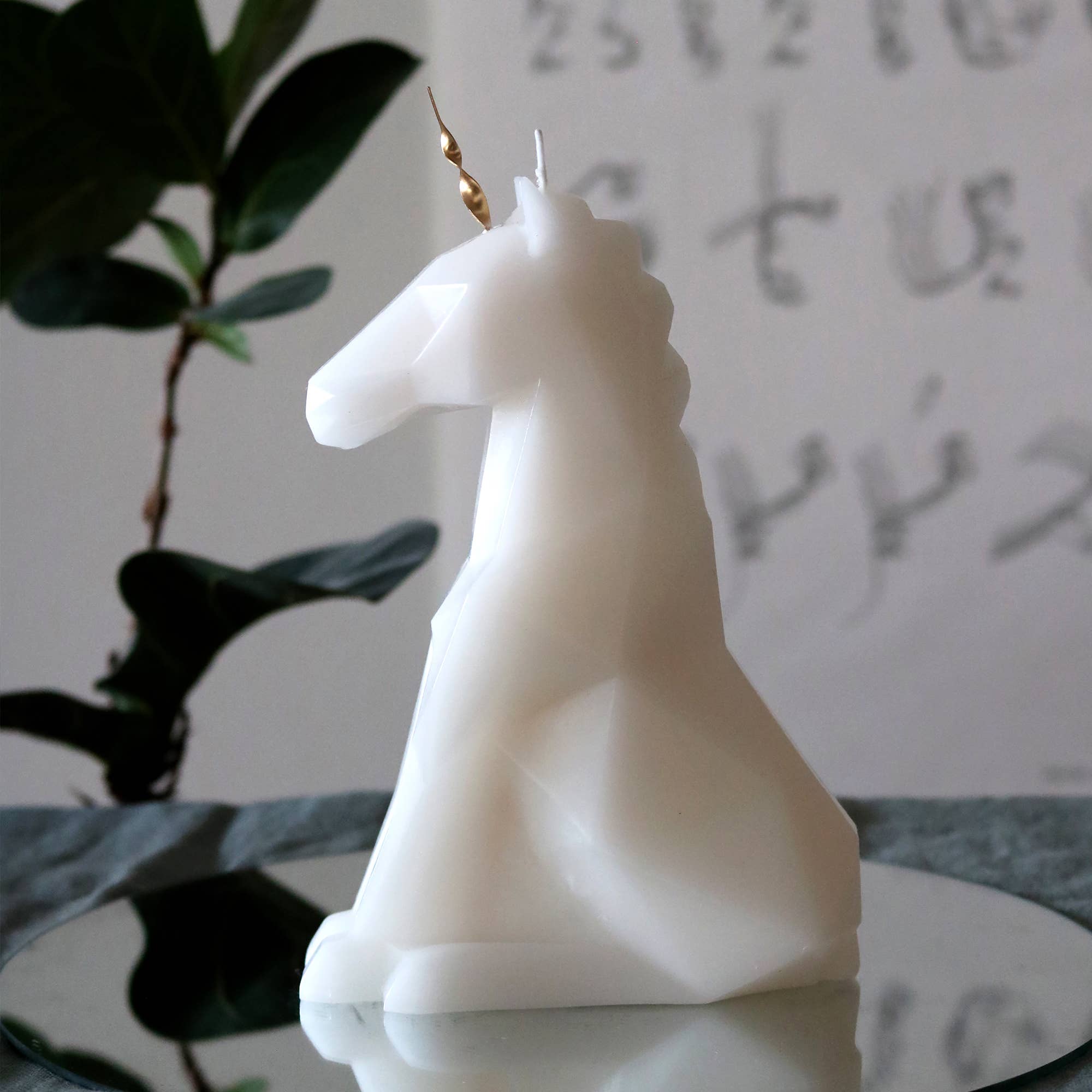 Einar Unicorn Skeleton Candle by PyroPet