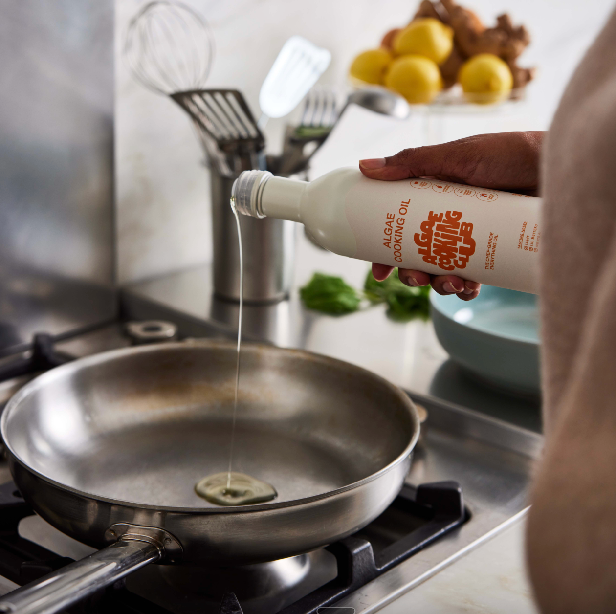 Algae Cooking Oil by Algae Cooking Club - 16oz Aluminum Bottle