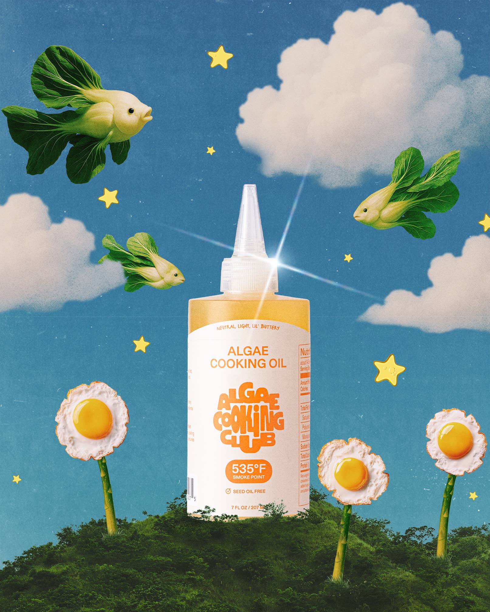Algae Cooking Oil by Algae Cooking Club - 7oz Chef Squeeze (Refill + Reuse)