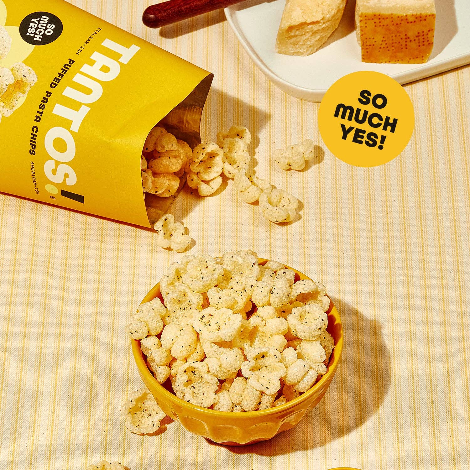 Cacio e Pepe Pasta Chips by Tantos