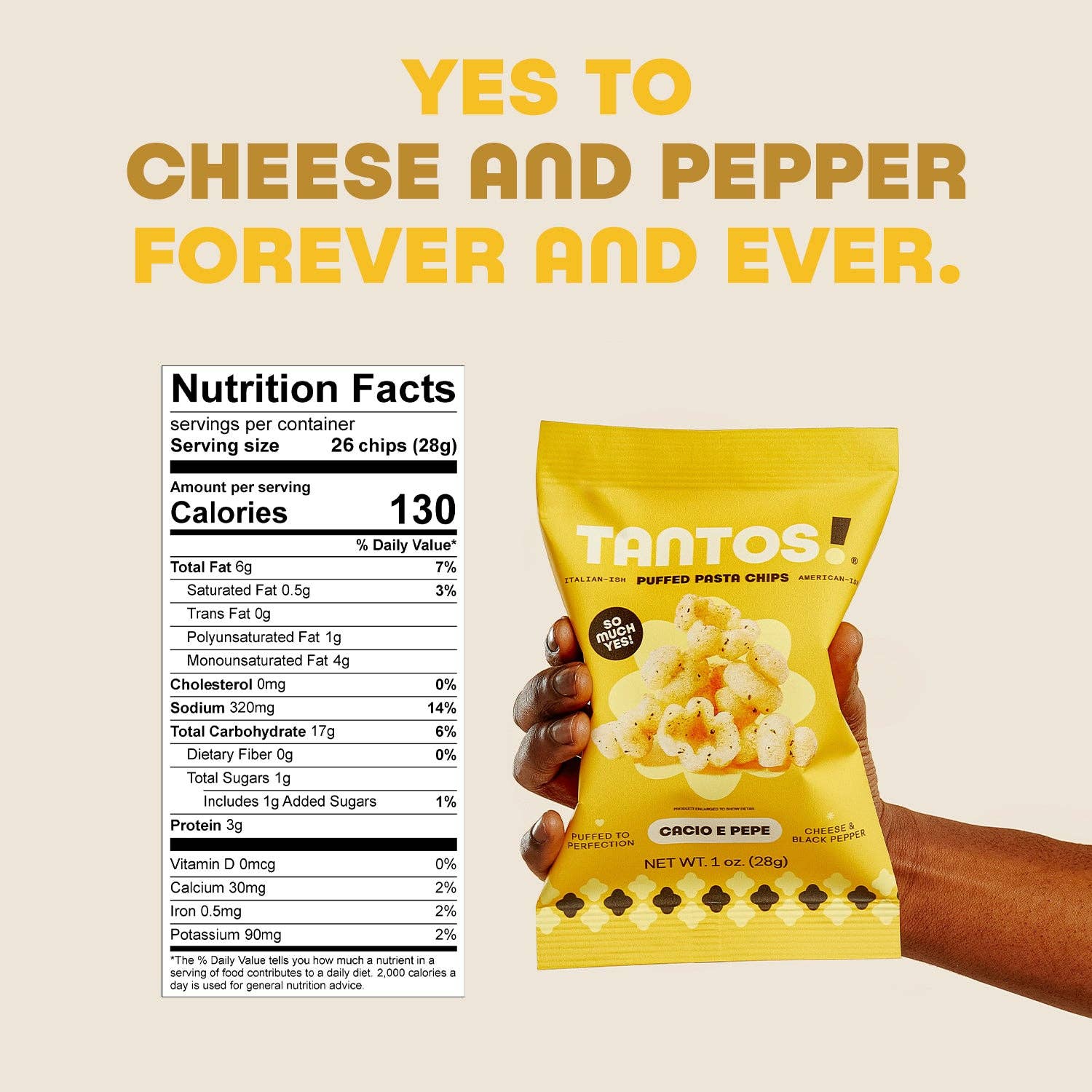 Cacio e Pepe Pasta Chips by Tantos