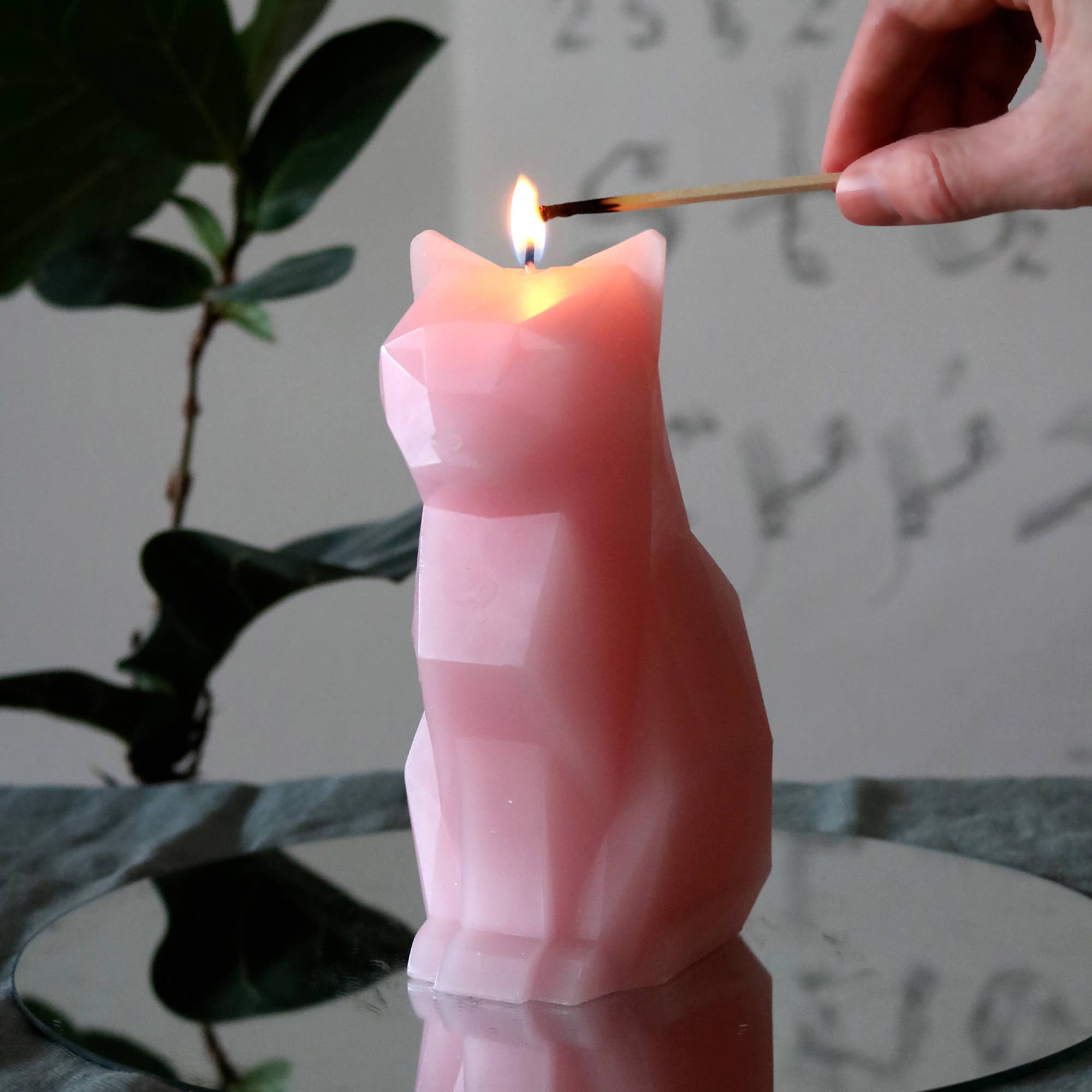 Kisa Cat Skeleton Candle by PyroPet