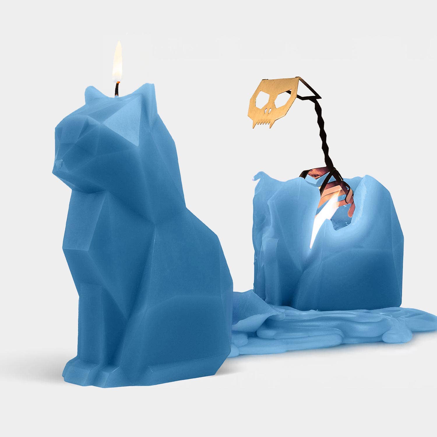 Kisa Cat Skeleton Candle by PyroPet
