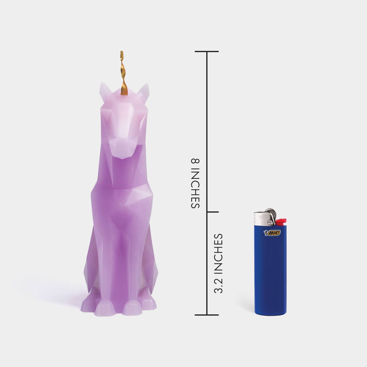 Einar Unicorn Skeleton Candle by PyroPet