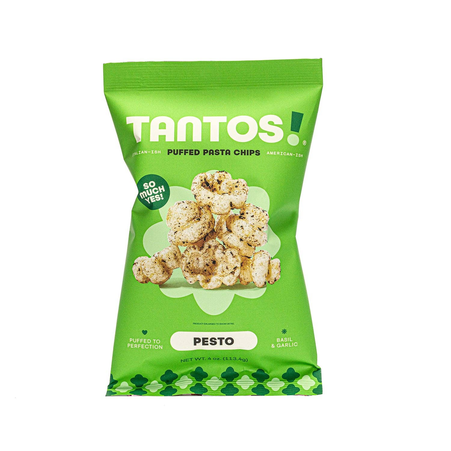 Pesto Pasta Chips by Tantos