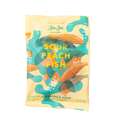 Sour Peach Fish by BonBon Swedish Candy