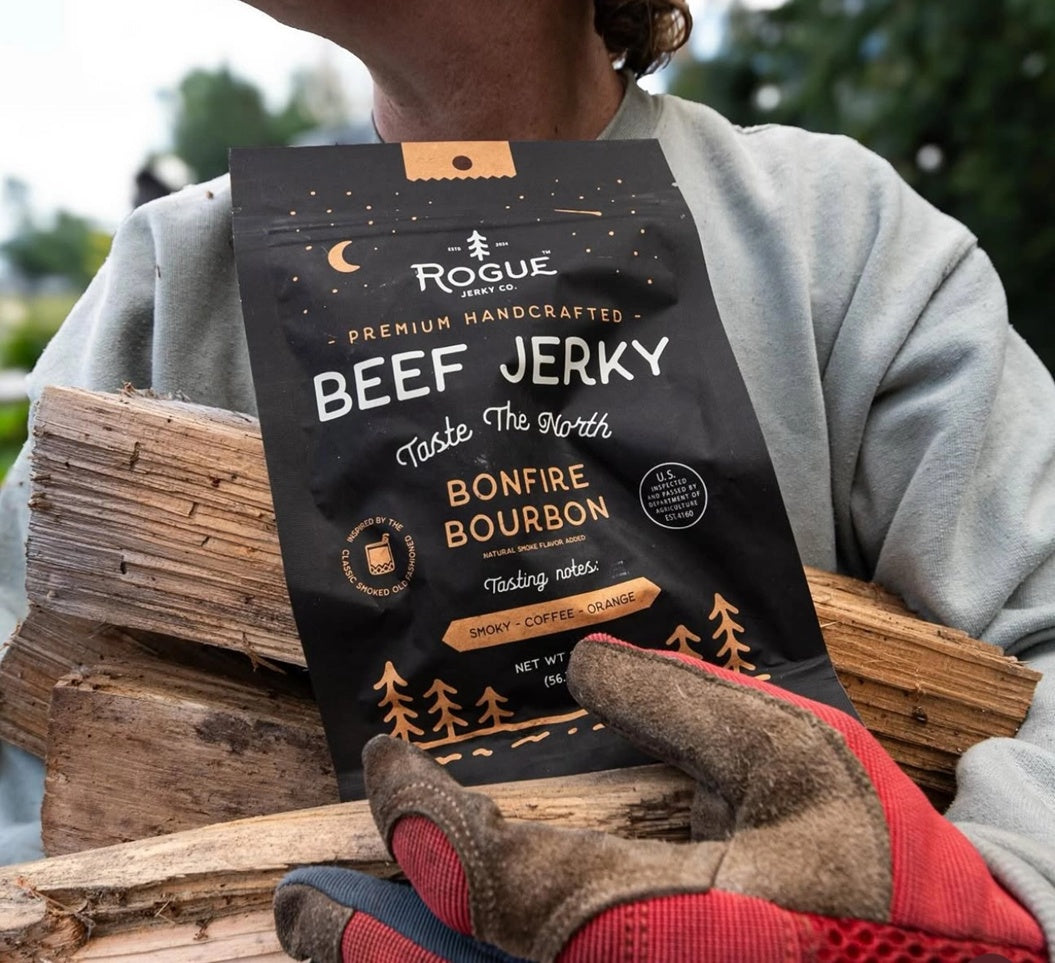 Bonfire Bourbon Beef Jerky by Rogue