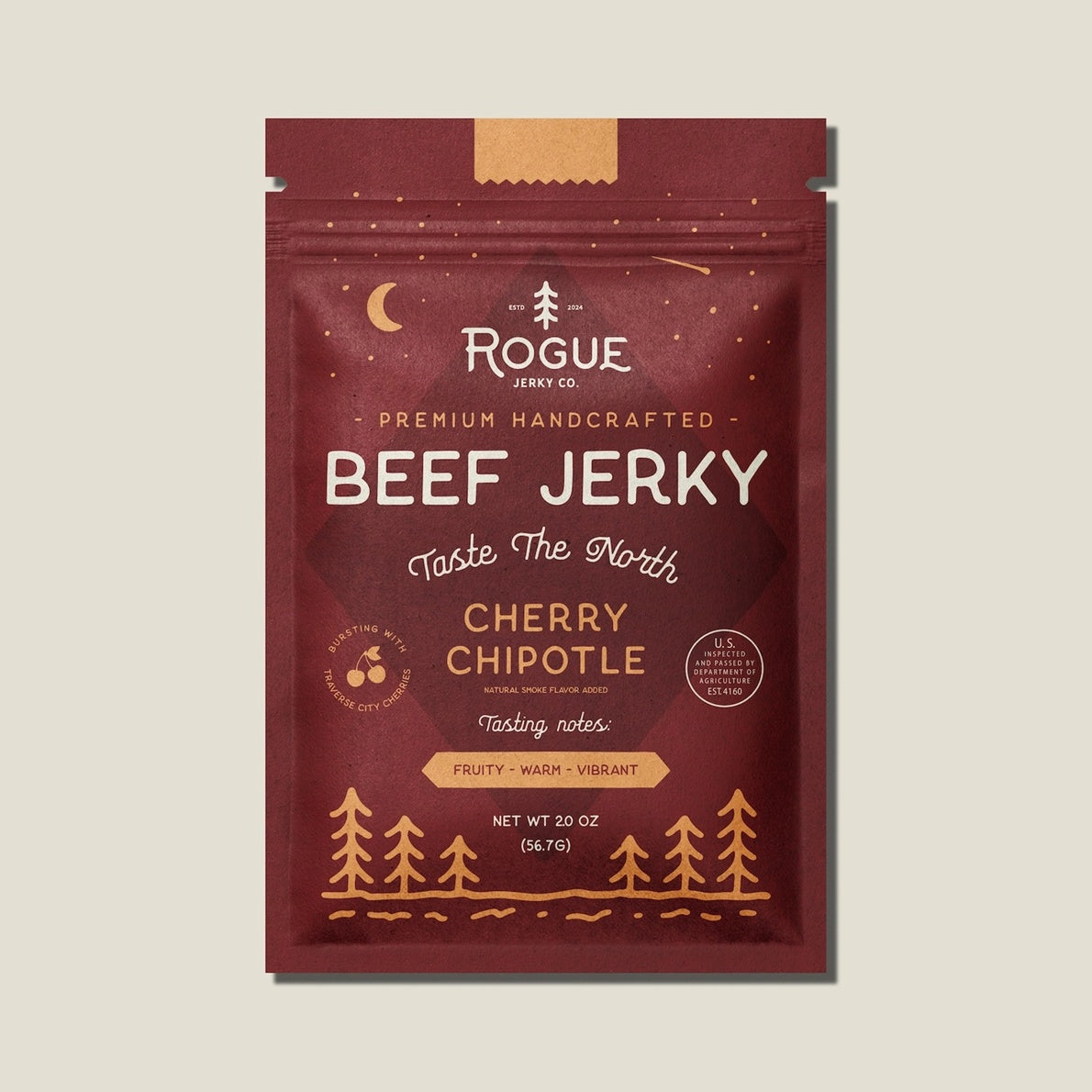 Cherry Chipotle Beef Jerky by Rogue