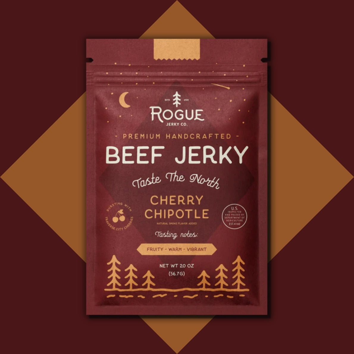 Cherry Chipotle Beef Jerky by Rogue