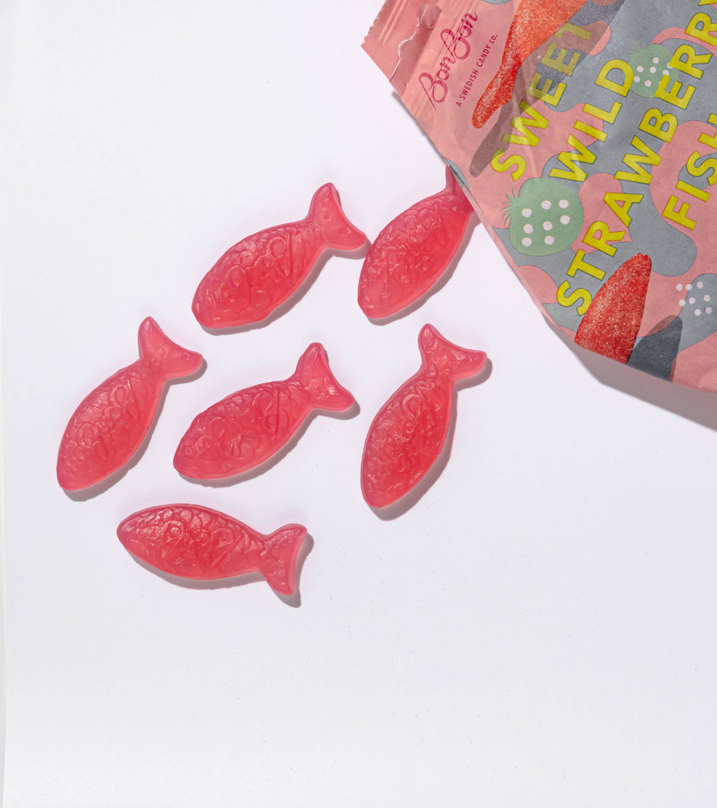 Sweet Wild Strawberry Fish by BonBon Swedish Candy