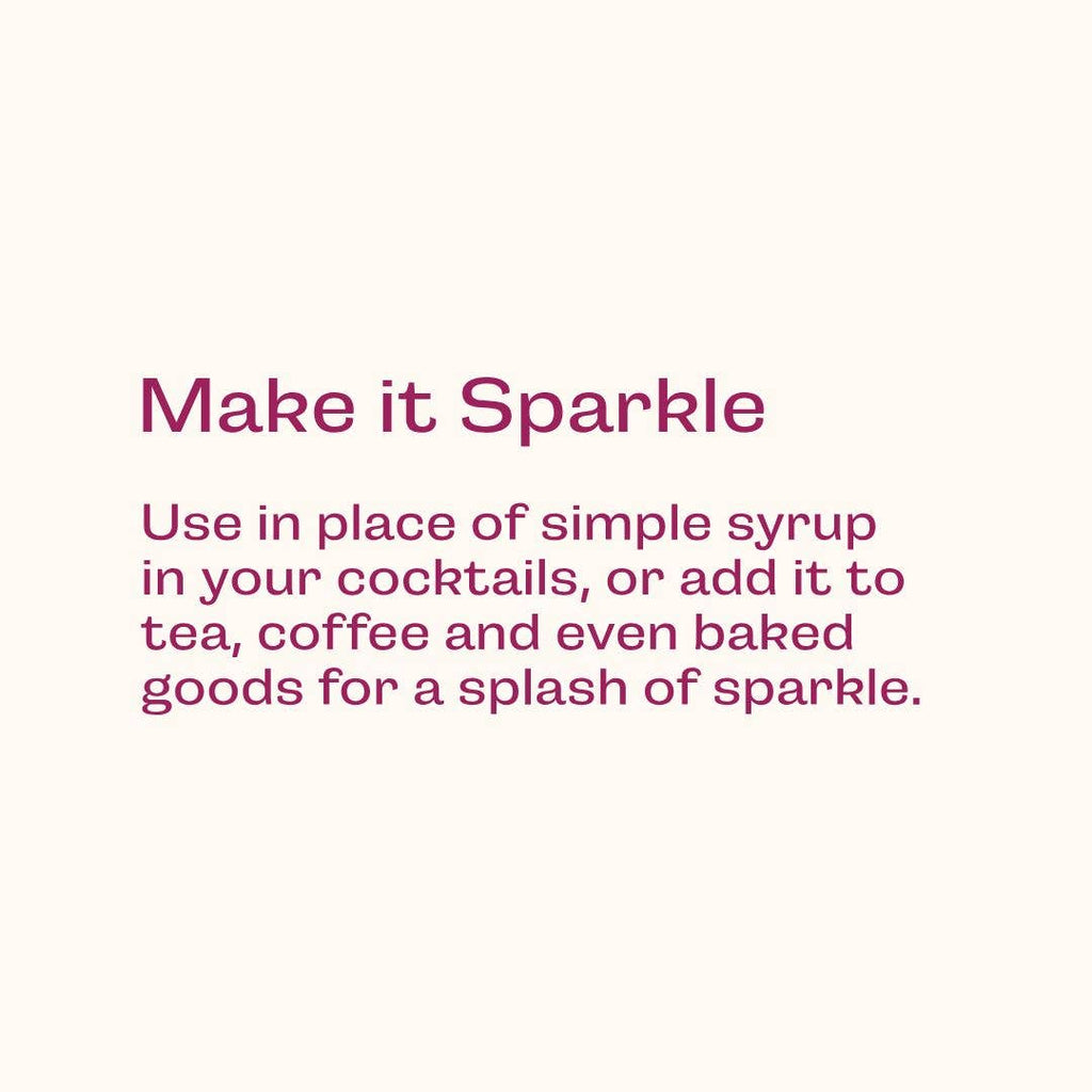 Glitter Simple Syrup by Wood Stove Kitchen