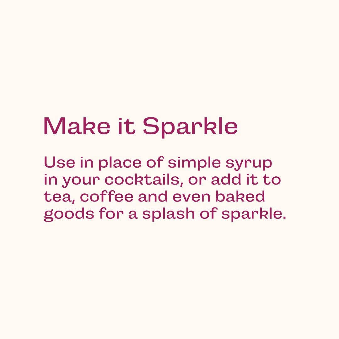 Glitter Simple Syrup by Wood Stove Kitchen