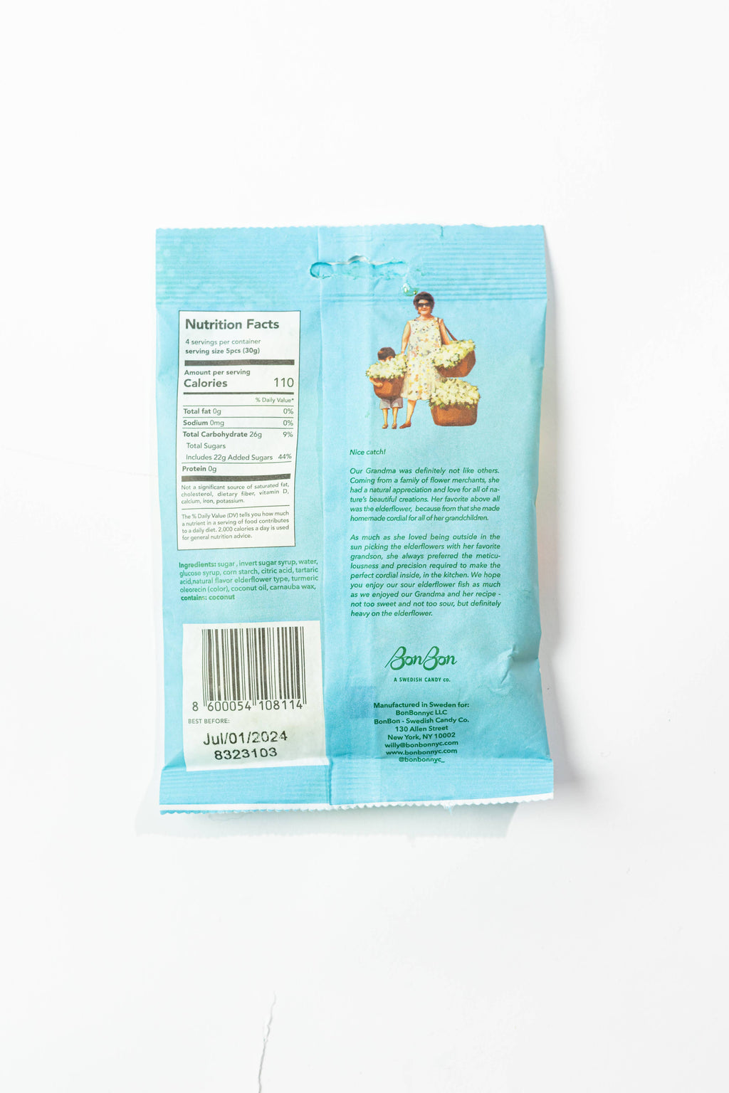 Sour Elderflower Fish by BonBon Swedish Candy