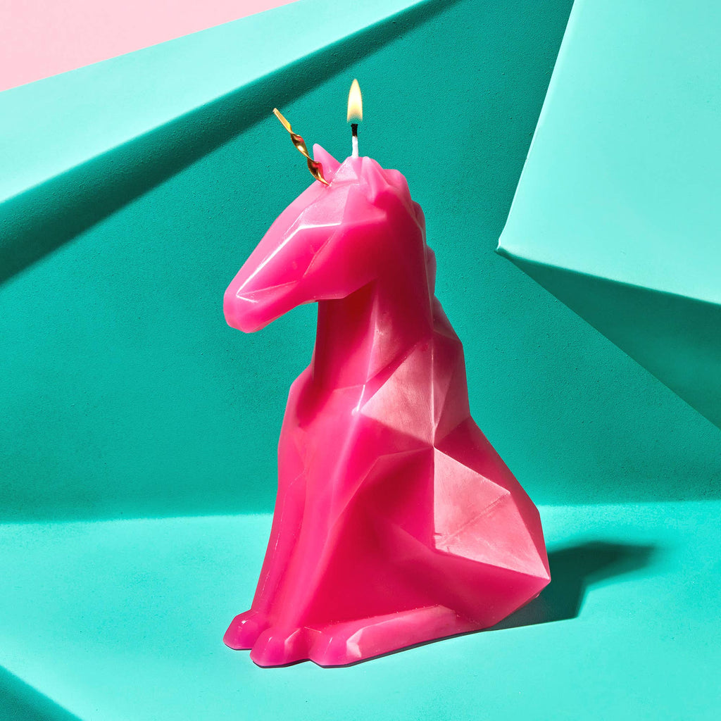 Einar Unicorn Skeleton Candle by PyroPet