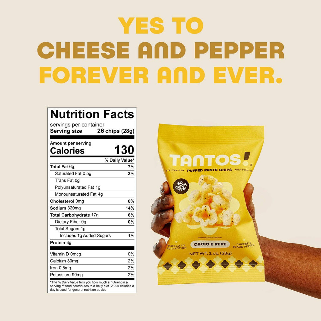 Cacio e Pepe Pasta Chips by Tantos