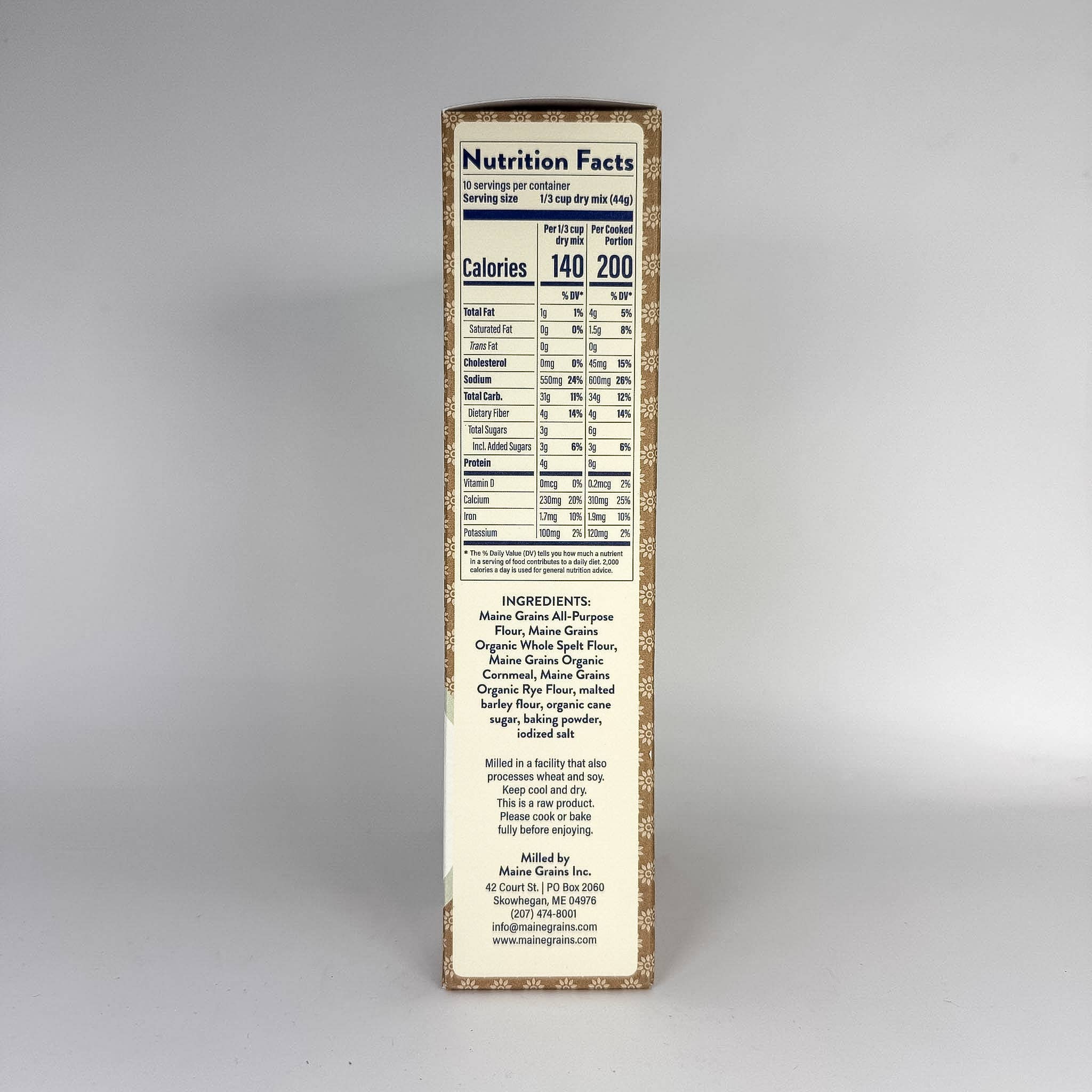 Multigrain Malted Barley Pancake Mix by Maine Grains