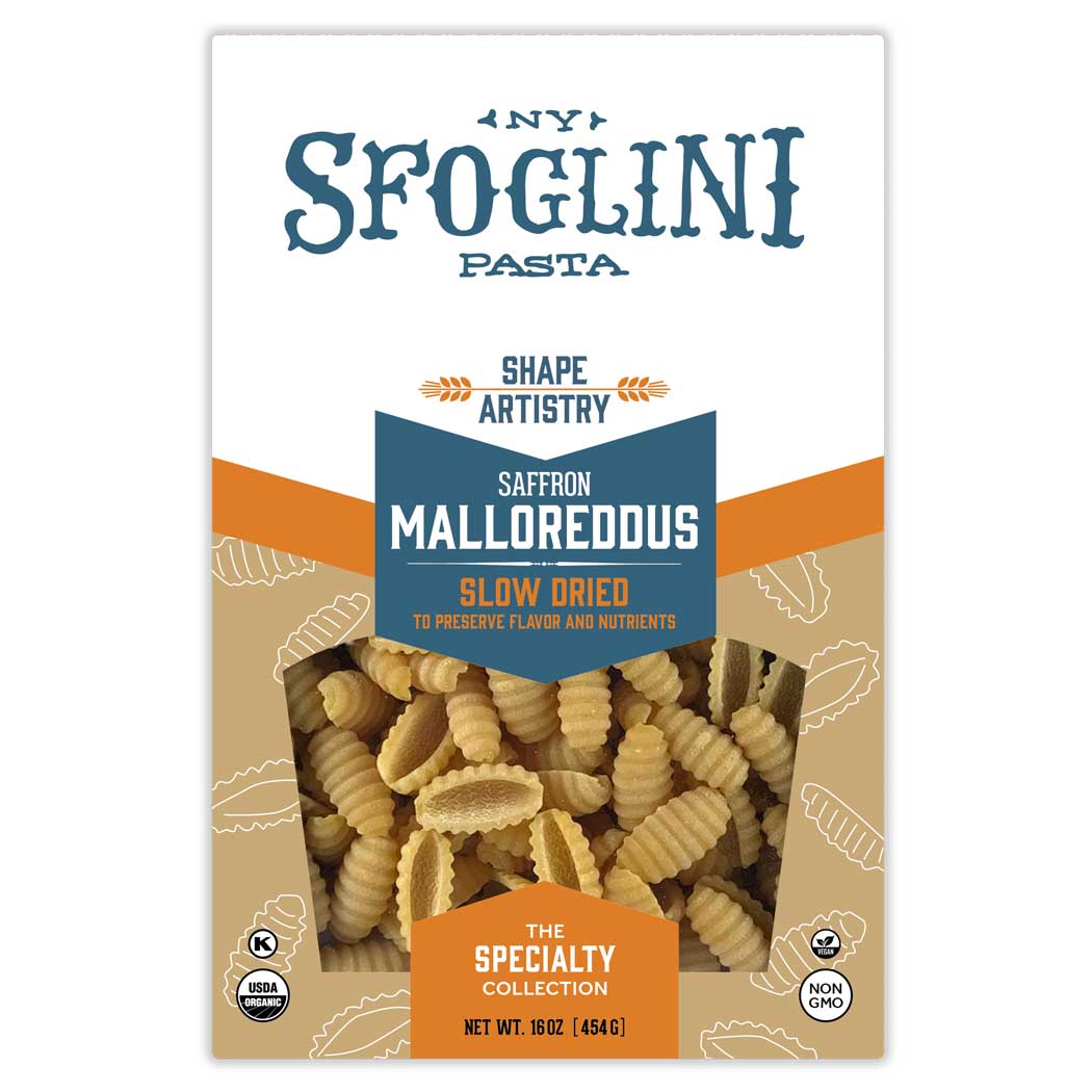 Saffron Malloreddus Pasta by Sfoglini