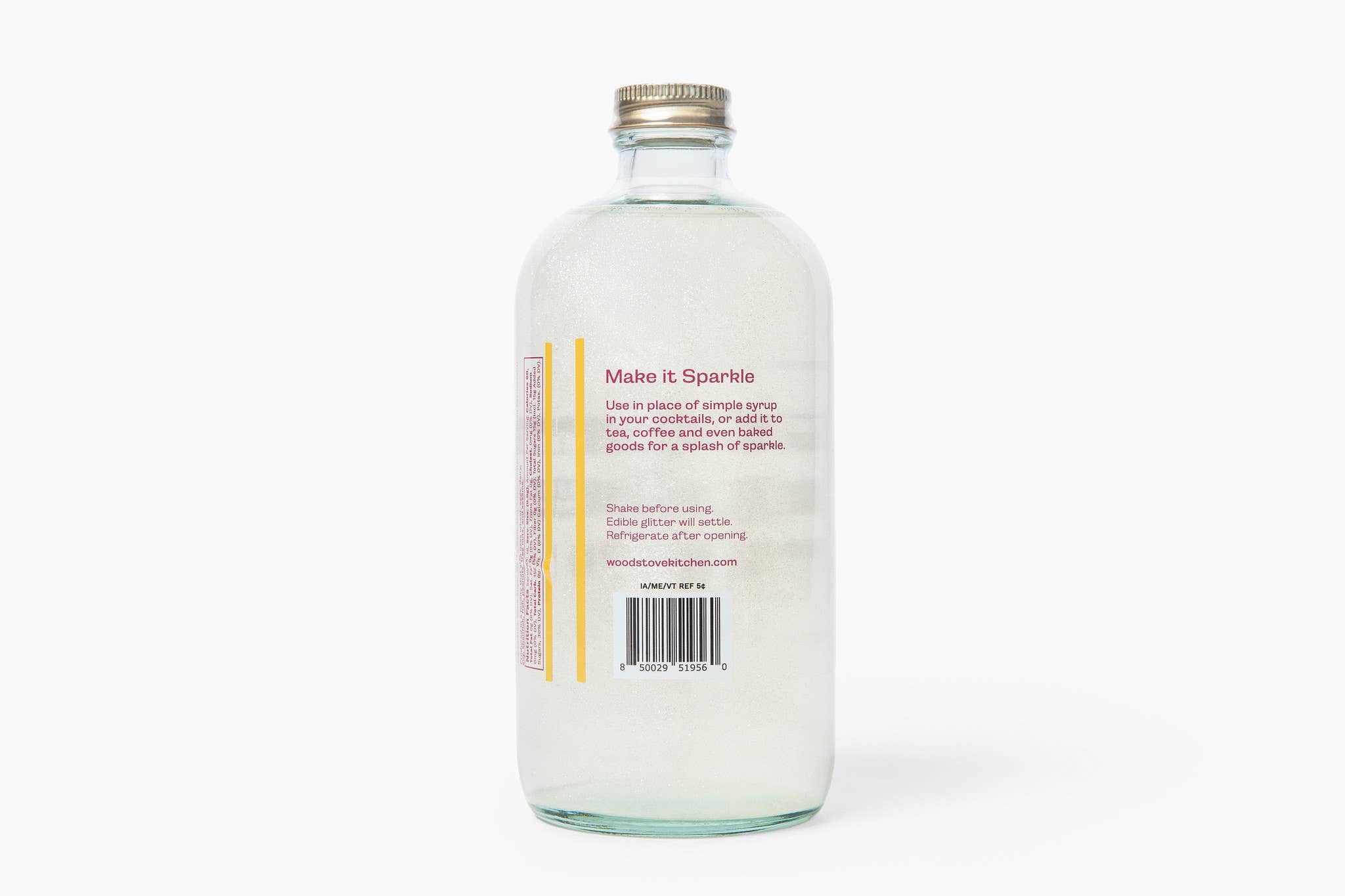 Glitter Simple Syrup by Wood Stove Kitchen