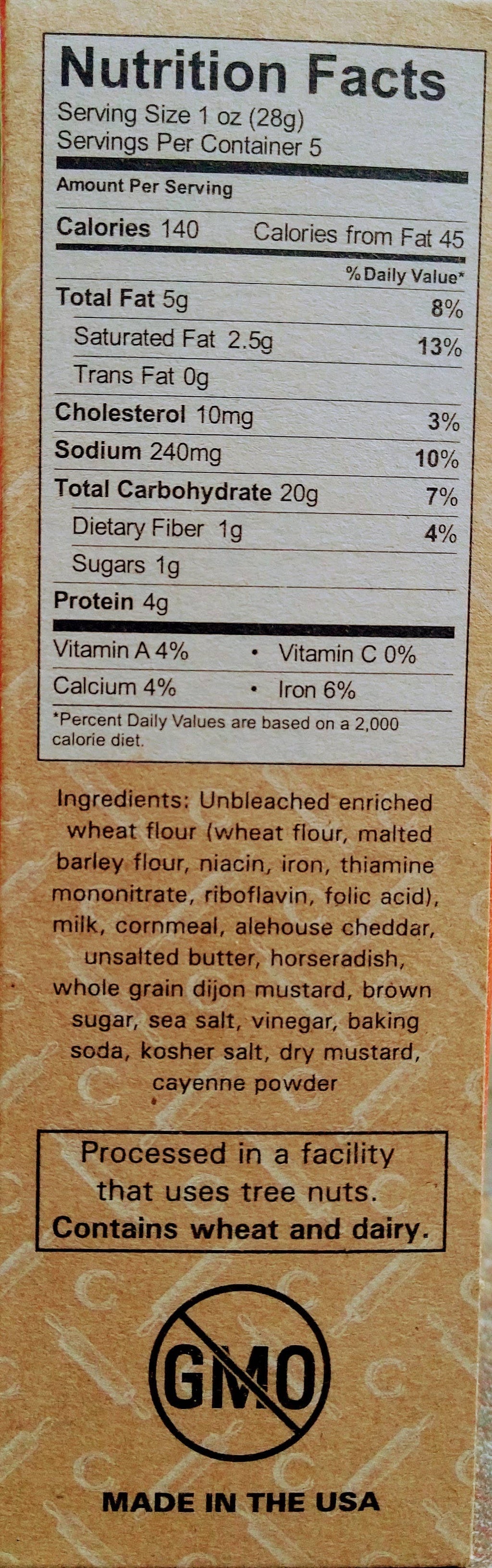 Alehouse Cheddar by Castleton Crackers