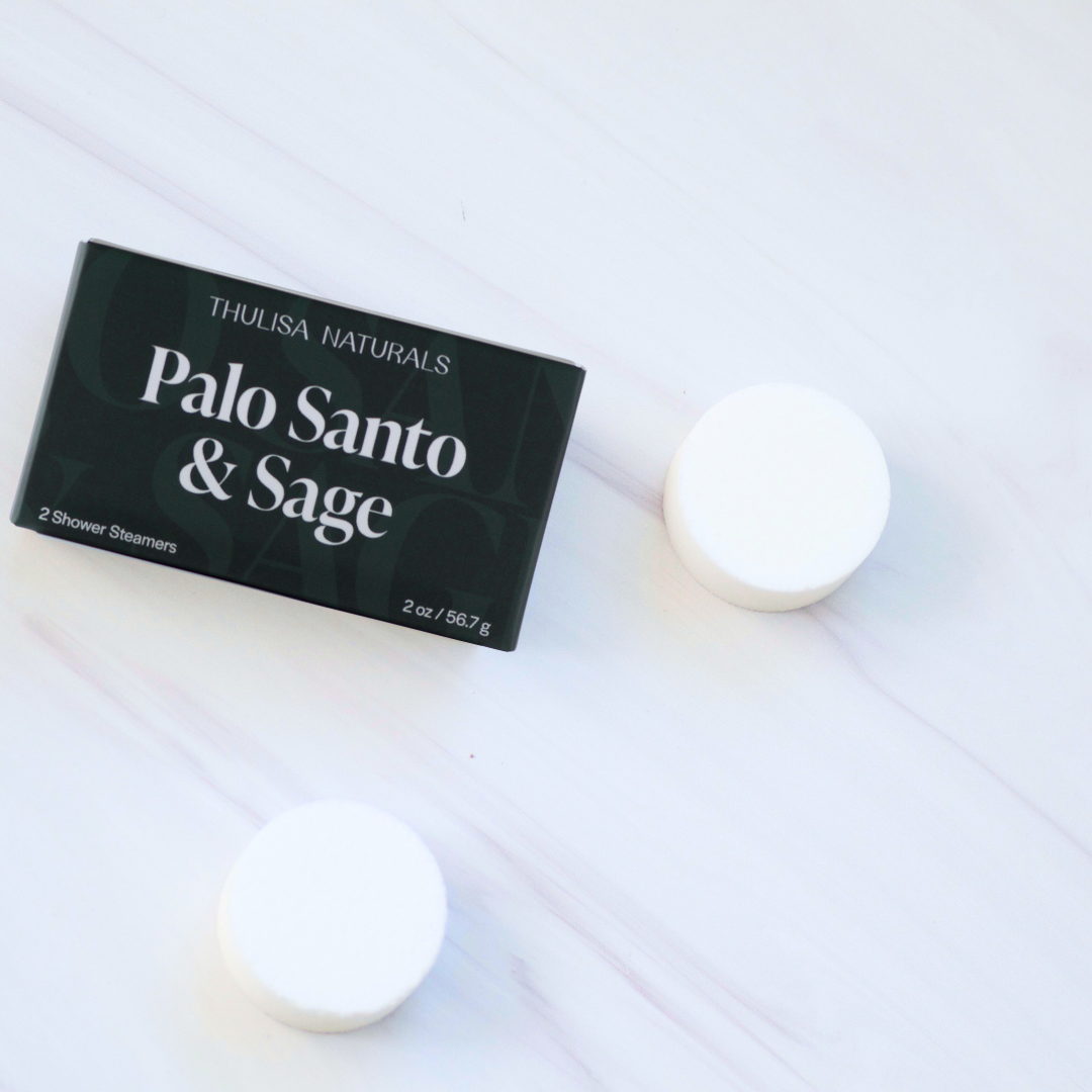 Palo Santo + Sage Shower Steamers by Thulisa Naturals