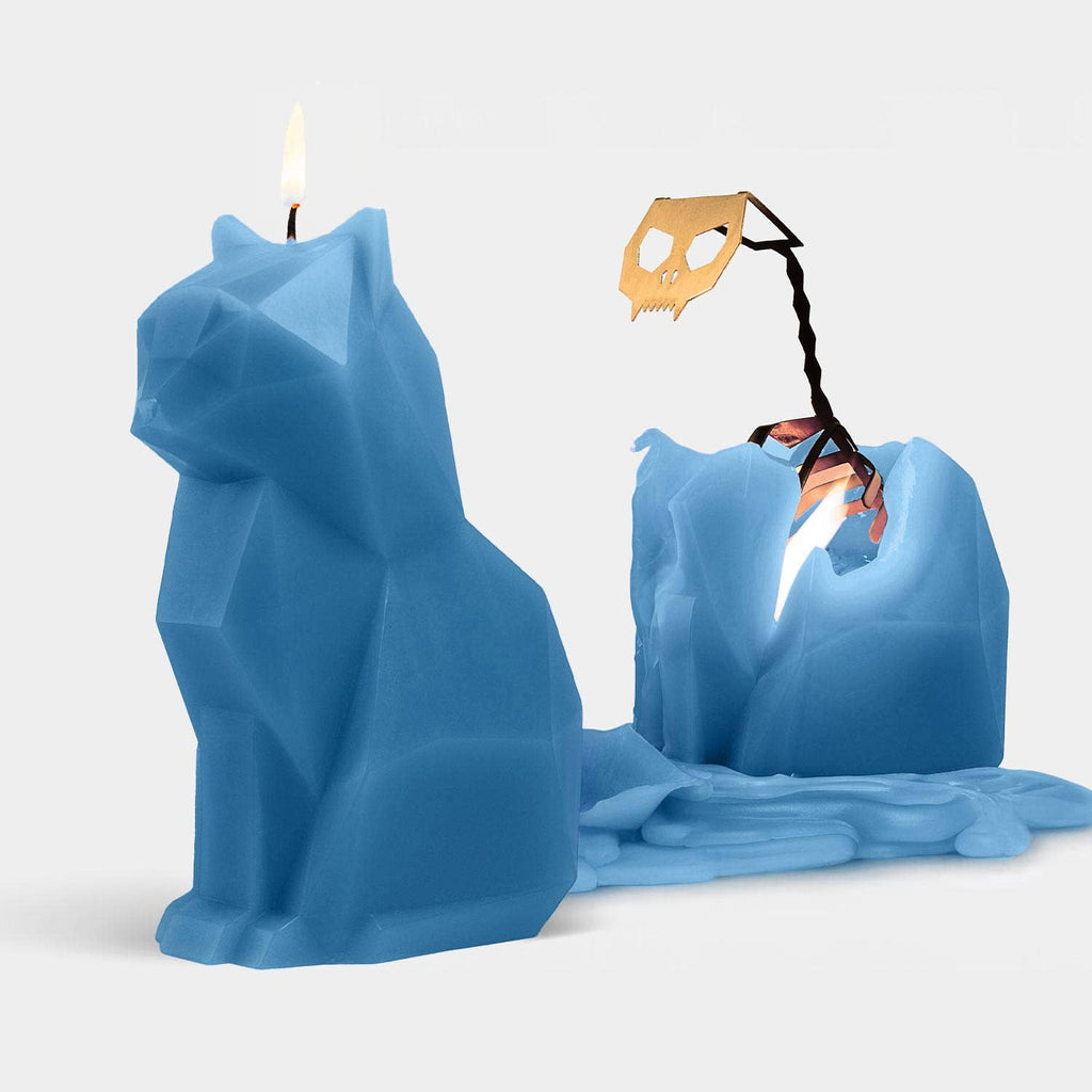 Kisa Cat Skeleton Candle by PyroPet