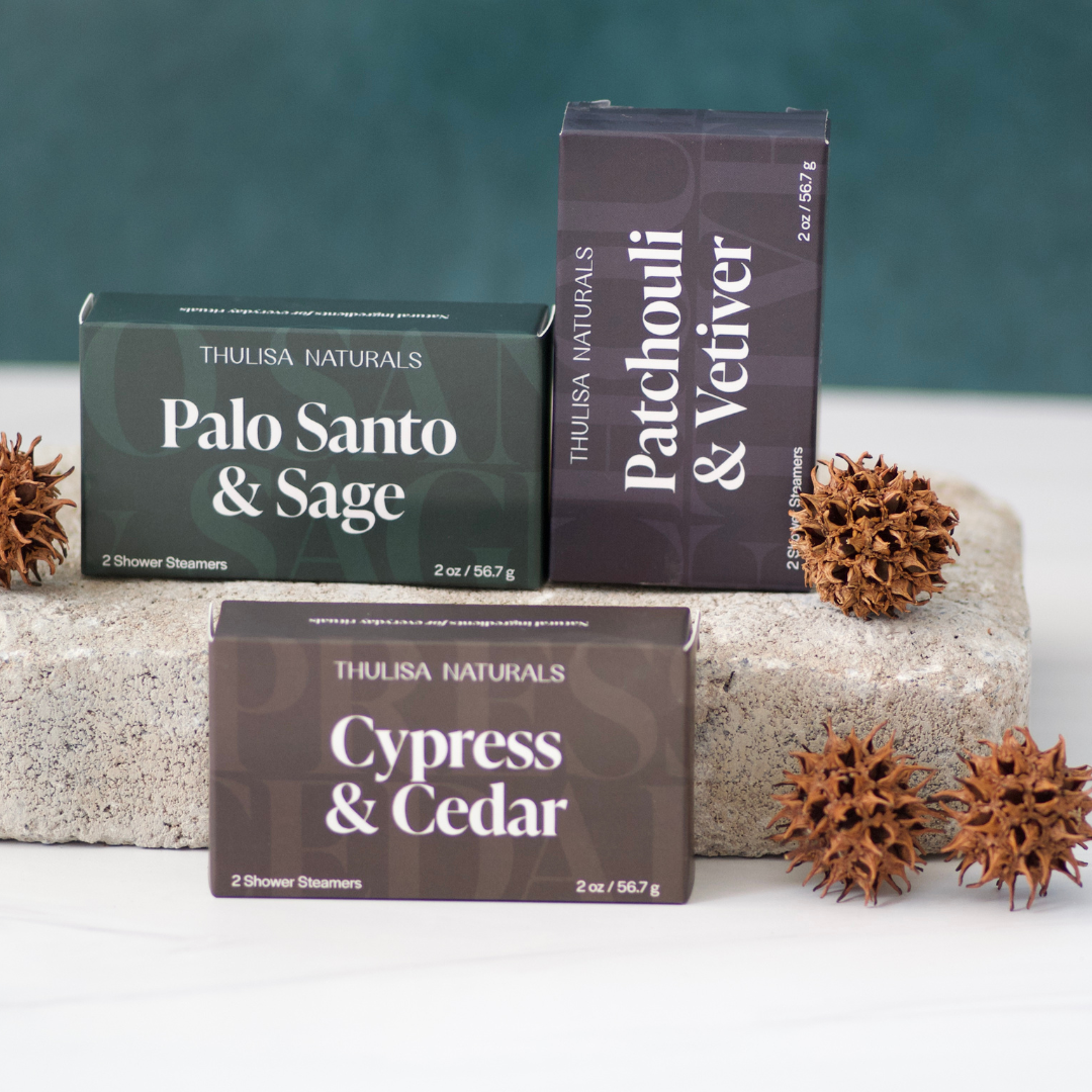 Cedar & Cypress Shower Steamers by Thulisa Naturals