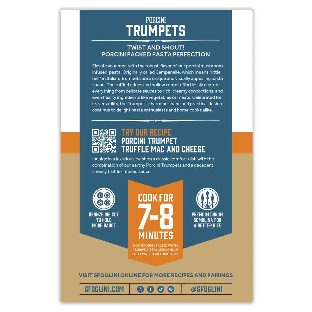 Porcini Trumpets Pasta by Sfoglini