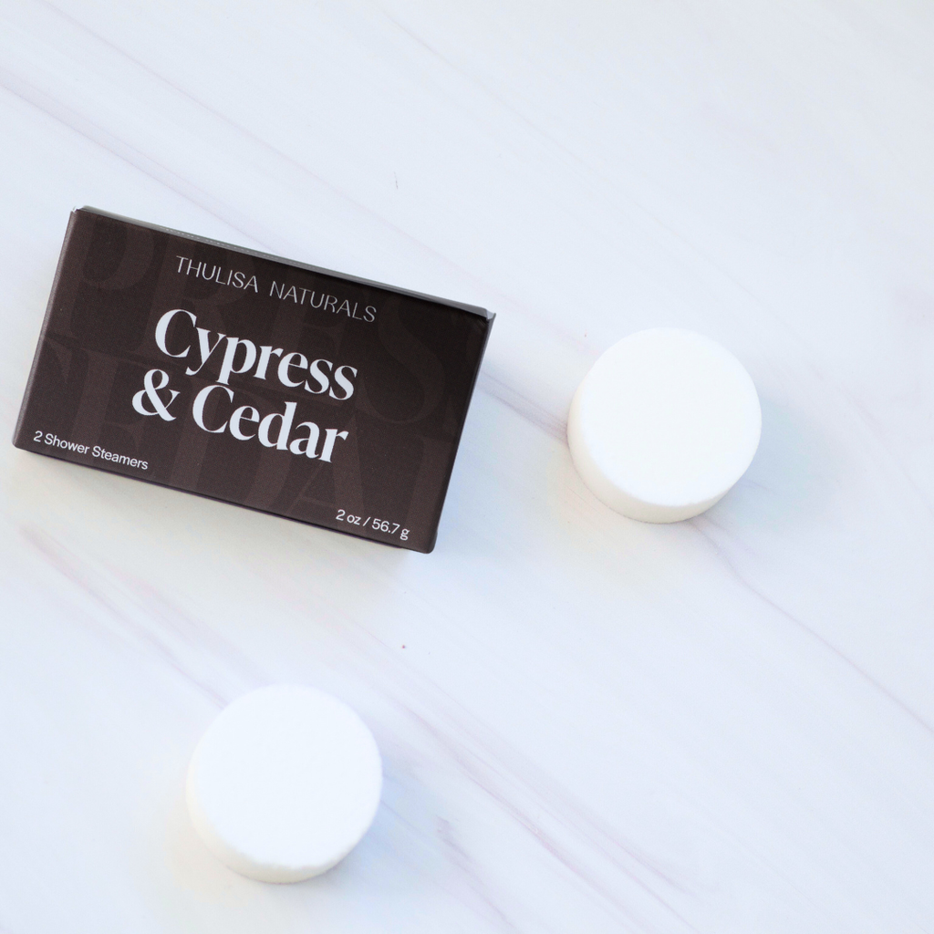 Cedar & Cypress Shower Steamers by Thulisa Naturals