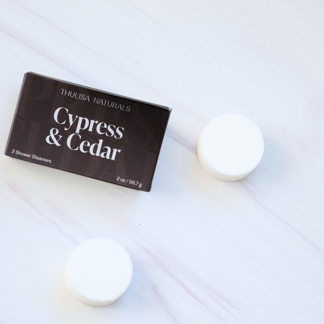 Cedar & Cypress Shower Steamers by Thulisa Naturals