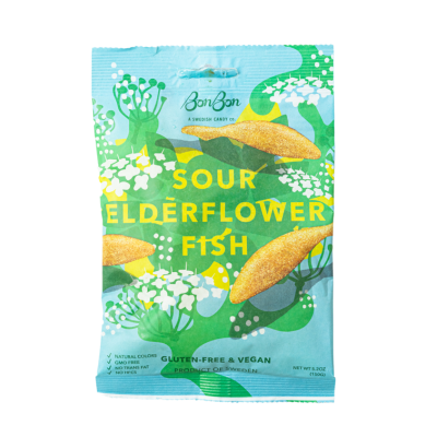 Sour Elderflower Fish by BonBon Swedish Candy