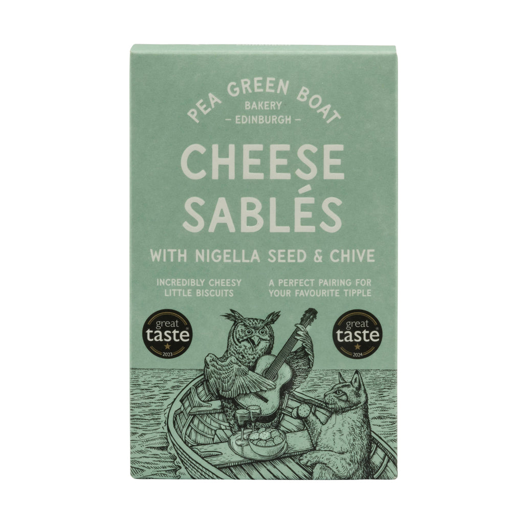 Cheese Sables with Nigella Seed & Chive by Pea Green Boat