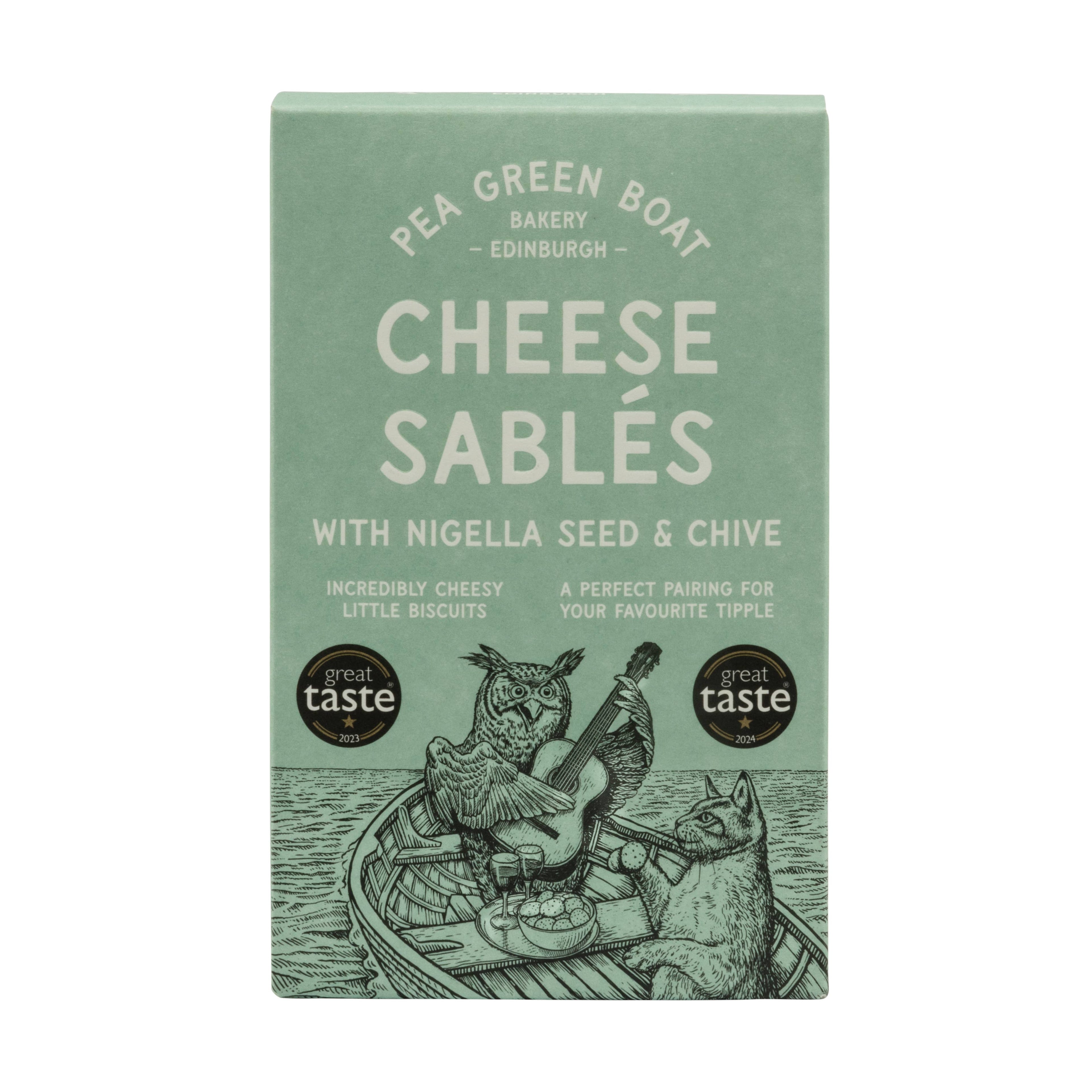 Cheese Sables with Nigella Seed & Chive by Pea Green Boat