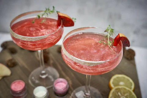 Glitter Simple Syrup by Wood Stove Kitchen