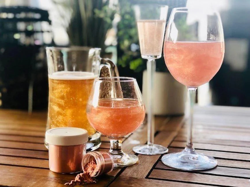 Glitter Simple Syrup by Wood Stove Kitchen